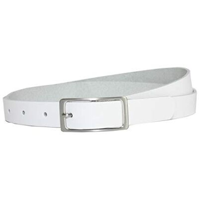 Vascavi Ledergürtel, 2 cm breit, Made in Germany, echt Leder Gürtel für Damen, als Hüftgürtel, kürzbar (95 cm Gesamtlänge 105 cm, Weiß) Vascavi Ledergürtel, 2 cm breit, Made in Germany, echt Leder Gürtel für Damen, als Hüftgürtel, kürzbar (95 cm Gesamtlänge 105 cm, Weiß)