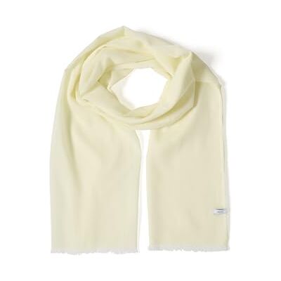 Cecil Schal in Unifarbe mit feinen Fransen iced yellow A Cecil Schal in Unifarbe mit feinen Fransen iced yellow A