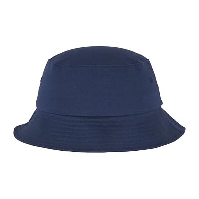 Flexfit Cotton Twill Bucket Hat Unisex Anglerhut für Damen und Herren, einfarbig, mit patentiertem Band, Farbe Blau, one size Flexfit Cotton Twill Bucket Hat Unisex Anglerhut für Damen und Herren, einfarbig, mit patentiertem Band, Farbe Blau, one size