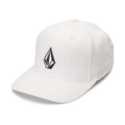 Volcom Men's Full Stone White Flexfit Hat S/M Volcom Men's Full Stone White Flexfit Hat S/M