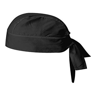 MISEMIYA Unisex Gorro KX-1-926 Chef Bandana Hut, Schwarz, Einheitsgröße MISEMIYA Unisex Gorro KX-1-926 Chef Bandana Hut, Schwarz, Einheitsgröße
