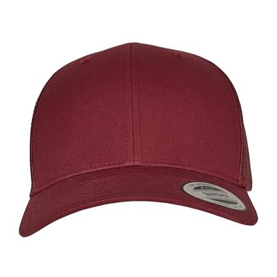 Flexfit Unisex Retro Trucker Cap, Klassische Trucker Cap mit Mesh-Rückseite, one Size, Cranberry Flexfit Unisex Retro Trucker Cap, Klassische Trucker Cap mit Mesh-Rückseite, one Size, Cranberry