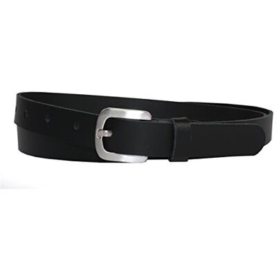 Vascavi Ledergürtel echt Leder Gürtel, Jeansgürtel, Hüftgürtel, Made in Germany, 2 cm breit und ca. 0.25 cm stark (95 cm Gesamtlänge 105 cm, Schwarz) Vascavi Ledergürtel echt Leder Gürtel, Jeansgürtel, Hüftgürtel, Made in Germany, 2 cm breit und ca. 0.25 cm stark (95 cm Gesamtlänge 105 cm, Schwarz)