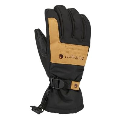 Carhartt Men's Cold Snap Insulated Work Glove, Black/Barley, X-Large Carhartt Men's Cold Snap Insulated Work Glove, Black/Barley, X-Large