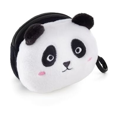 Back2Fun Geldbörse aus Plüsch, Größe 95 x 95 x 60 mm, Schwarz-Weiß, 95 x 95 x 60 mm, Panda Back2Fun Geldbörse aus Plüsch, Größe 95 x 95 x 60 mm, Schwarz-Weiß, 95 x 95 x 60 mm, Panda