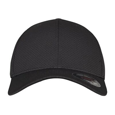 Flexfit Unisex 3D Hexagon Jersey Cap Kape, Black, S/M Flexfit Unisex 3D Hexagon Jersey Cap Kape, Black, S/M
