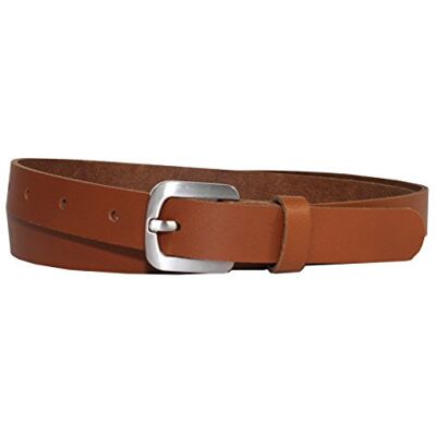 Vascavi Ledergürtel echt Leder Gürtel, Jeansgürtel, Hüftgürtel, Made in Germany, 2 cm breit und ca. 0.25 cm stark (95 cm Gesamtlänge 105 cm, Cognac) Vascavi Ledergürtel echt Leder Gürtel, Jeansgürtel, Hüftgürtel, Made in Germany, 2 cm breit und ca. 0.25 cm stark (95 cm Gesamtlänge 105 cm, Cognac)
