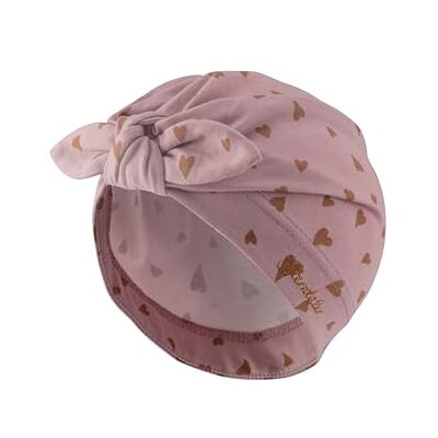 Sterntaler Knotenmütze Herzen Babymütze aus Flammgarn-Jersey mit Allover Print Mädchen UV-Schutz 30 Turban Mütze modische Beanie Baby und Kinder Mütze Übergangsmütze, samtrosa, Größe 47 Sterntaler Knotenmütze Herzen Babymütze aus Flammgarn-Jersey mit Allover Print Mädchen UV-Schutz 30 Turban Mütze modische Beanie Baby und Kinder Mütze Übergangsmütze, samtrosa, Größe 47