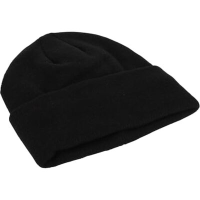 Blackrock Black Woolly Beanie Hat mit Thinsulate Futter für maximale Wärme Blackrock Black Woolly Beanie Hat mit Thinsulate Futter für maximale Wärme