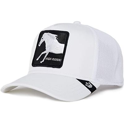 Goorin Bros. The Farm Premium Platin-Serie Truckerkappe, Weiß (Platinum High), Unisex, Einheitsgröße, Einheitsgröße Goorin Bros. The Farm Premium Platin-Serie Truckerkappe, Weiß (Platinum High), Unisex, Einheitsgröße, Einheitsgröße