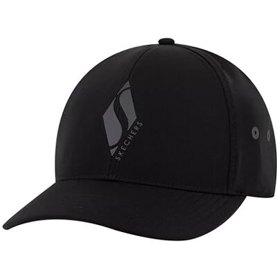 Skechers Herren Diamond S Stretch Fit Hut, Bold Black, Einheitsgröße Skechers Herren Diamond S Stretch Fit Hut, Bold Black, Einheitsgröße