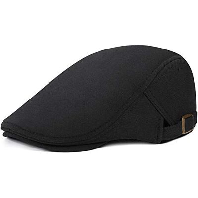 WETOO Schirmmütze Herren Schiebermütze Schwarz Driving Cabbie Jagd Flatcap Newsboy Cap WETOO Schirmmütze Herren Schiebermütze Schwarz Driving Cabbie Jagd Flatcap Newsboy Cap
