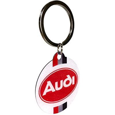 ART Retro Schlüsselanhänger, Ø 4 cm, Audi – Logo – Geschenk-Idee für Audi-Zubehör Fans, Original Lizenzprodukt (OLP), aus Metall, Vintage Design ART Retro Schlüsselanhänger, Ø 4 cm, Audi – Logo – Geschenk-Idee für Audi-Zubehör Fans, Original Lizenzprodukt (OLP), aus Metall, Vintage Design