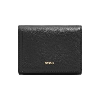 Fossil Women's Logan Black Leather Trifold Wallet, SL10067001 Fossil Women's Logan Black Leather Trifold Wallet, SL10067001