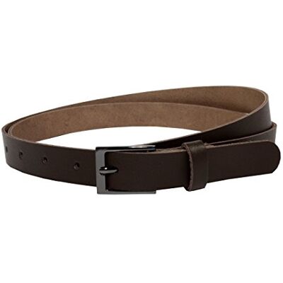 Vascavi Ledergürtel echt Leder, Made in Germany, 2 cm breit und ca. 0.25 cm stark, Gürtel, Hüftgürtel, Jeansgürtel, (90 cm Gesamtlänge 100 cm, Dunkelbraun) Vascavi Ledergürtel echt Leder, Made in Germany, 2 cm breit und ca. 0.25 cm stark, Gürtel, Hüftgürtel, Jeansgürtel, (90 cm Gesamtlänge 100 cm, Dunkelbraun)