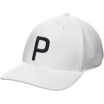 Puma Golf P Cap für Herren, White Glow Black, Einheitsgröße Puma Golf P Cap für Herren, White Glow Black, Einheitsgröße