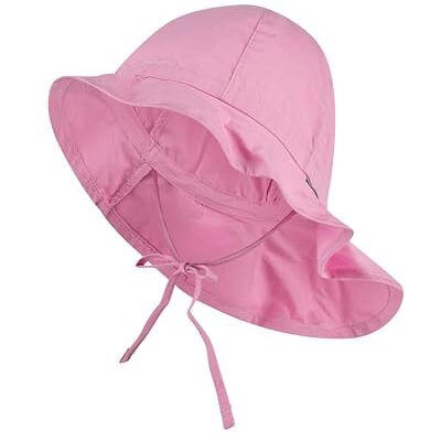 Sterntaler Sonnenhut Mädchen Sommerhut UV-Schutz 50+ Mütze mit breiter Krempe und Größenregulierung Nackenschutz Bindebänder Baby Kinder Kopfbedeckung aus Popeline (Bio) perlrosa,Größe 47 Sterntaler Sonnenhut Mädchen Sommerhut UV-Schutz 50+ Mütze mit breiter Krempe und Größenregulierung Nackenschutz Bindebänder Baby Kinder Kopfbedeckung aus Popeline (Bio) perlrosa,Größe 47