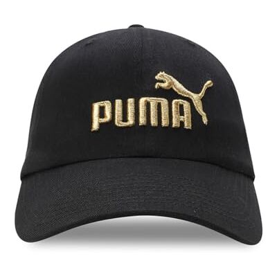 Puma ESS Logo Cap Adult Unisex NO.1 BB Black-Gold One Size Puma ESS Logo Cap Adult Unisex NO.1 BB Black-Gold One Size