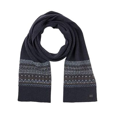 camel active Herren Strickschal aus reiner Wolle Navyblau, menswear-OS camel active Herren Strickschal aus reiner Wolle Navyblau, menswear-OS