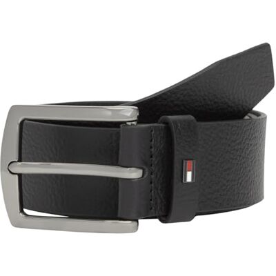 Tommy Hilfiger Herren Gürtel Denton Pebble 4,0 cm Dornschließe, Schwarz (Black), 100 cm Tommy Hilfiger Herren Gürtel Denton Pebble 4,0 cm Dornschließe, Schwarz (Black), 100 cm