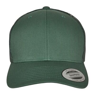 Flexfit Unisex Retro Trucker Cap, Klassische Trucker Cap mit Mesh-Rückseite, one Size, Evergreen Flexfit Unisex Retro Trucker Cap, Klassische Trucker Cap mit Mesh-Rückseite, one Size, Evergreen