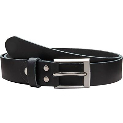 Vascavi Ledergürtel echt Leder, 3 cm breit und ca. 0.25 cm stark, Gürtel, Unisex, Jeansgürtel, Made in Germany (120 cm Gesamtlänge 130 cm, Schwarz) Vascavi Ledergürtel echt Leder, 3 cm breit und ca. 0.25 cm stark, Gürtel, Unisex, Jeansgürtel, Made in Germany (120 cm Gesamtlänge 130 cm, Schwarz)