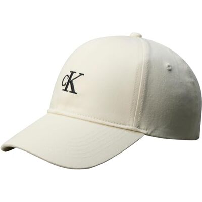 Calvin Damen Cap Monogram Embroidery Größenverstellbar, Elfenbein (Bone White), Einheitsgröße Calvin Damen Cap Monogram Embroidery Größenverstellbar, Elfenbein (Bone White), Einheitsgröße