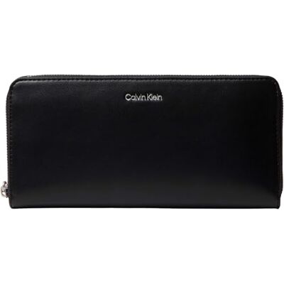 Calvin Damen Geldbörse Webbing Long Zip Around mit Logo, Schwarz (Black), Einheitsgröße Calvin Damen Geldbörse Webbing Long Zip Around mit Logo, Schwarz (Black), Einheitsgröße