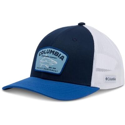 Columbia Unisex Kinder Snap Back Kappe Mit Schnappverschluss, Collegiate Navy/Mountain Blue/White, Einheitsgröße EU Columbia Unisex Kinder Snap Back Kappe Mit Schnappverschluss, Collegiate Navy/Mountain Blue/White, Einheitsgröße EU