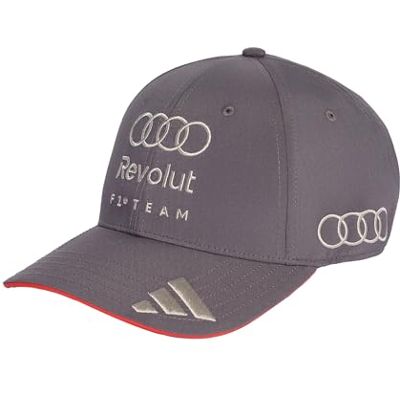 Adidas Unisex Audi REVOLUT Formula ONE Team Baseball Cap, Grey strata, XS-S Adidas Unisex Audi REVOLUT Formula ONE Team Baseball Cap, Grey strata, XS-S