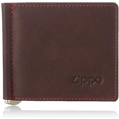Zippo Geldbörse Leder Braun Portemonnaie für Herren Portmonee mit RFID-Schutz Geldclip Ideal für Karten und Scheine Zippo Geldbörse Leder Braun Portemonnaie für Herren Portmonee mit RFID-Schutz Geldclip Ideal für Karten und Scheine