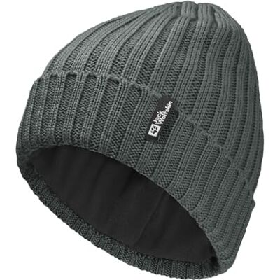 Jack Wolfskin Unisex Rib Knit Beanie-Mütze, Slate Green, Einheitsgröße EU Jack Wolfskin Unisex Rib Knit Beanie-Mütze, Slate Green, Einheitsgröße EU