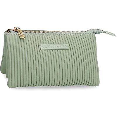 Pepe Jeans Aurora Geldbörse Drei Fächer Grün 17,5 x 9,5 x 2 cm Kunstleder Pepe Jeans Aurora Geldbörse Drei Fächer Grün 17,5 x 9,5 x 2 cm Kunstleder