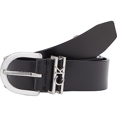 Calvin Damen Gürtel Loop Belt 3,0 cm Ledergürtel, Schwarz (Ck Black), 80 cm Calvin Damen Gürtel Loop Belt 3,0 cm Ledergürtel, Schwarz (Ck Black), 80 cm
