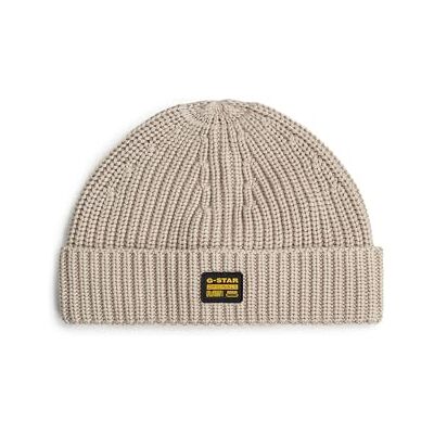 G-STAR Originals Fisherman Beanie, Men's Beanie, Color Beige G-STAR Originals Fisherman Beanie, Men's Beanie, Color Beige