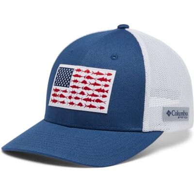 Columbia PFG Fish Flag Mesh Ball Cap, Mesh Cap Kappe für Unisex Columbia PFG Fish Flag Mesh Ball Cap, Mesh Cap Kappe für Unisex