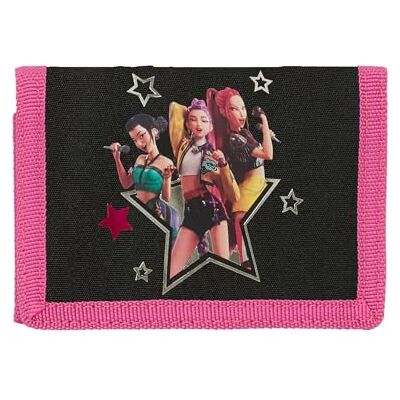 safta K-POP Demon Hunters Energy Geldbörse mit Kopfteil, Brieftasche, Geldbörse, bequem und vielseitig, robust, 12,5 x 9,5 cm safta K-POP Demon Hunters Energy Geldbörse mit Kopfteil, Brieftasche, Geldbörse, bequem und vielseitig, robust, 12,5 x 9,5 cm