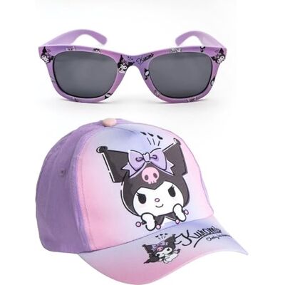 CERDÁ LIFE'S LITTLE MOMENTS Unisex Hello Kitty Kinderkappe und-Brille, originelles Design, verstellbar und leicht, ideal für Sommer Sonnenschutz Baseballkappe, Gorra y Gafas Kuromi, Einheitsgröße CERDÁ LIFE'S LITTLE MOMENTS Unisex Hello Kitty Kinderkappe und-Brille, originelles Design, verstellbar und leicht, ideal für Sommer Sonnenschutz Baseballkappe, Gorra y Gafas Kuromi, Einheitsgröße
