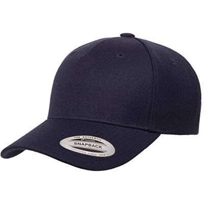 Yupoong Herren Yp Classics 5-Panel Premium Curved Visor Snapback Cap Verschluss, Marineblau, Einheitsgröße Yupoong Herren Yp Classics 5-Panel Premium Curved Visor Snapback Cap Verschluss, Marineblau, Einheitsgröße