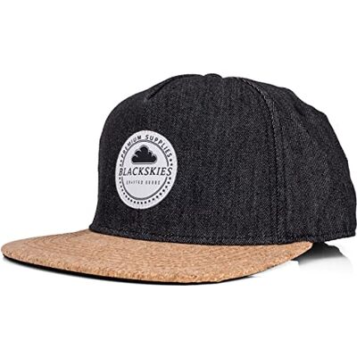 Blackskies ® Leviathan Snapback Cap Unisex Baseball Mütze Kappe Herren Damen Basecap Kork Holz Braun Schwarz Blackskies ® Leviathan Snapback Cap Unisex Baseball Mütze Kappe Herren Damen Basecap Kork Holz Braun Schwarz