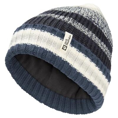 Jack Wolfskin Unisex Kinder Night Hiker K Beanie-Mütze, Midnight Sky, M EU Jack Wolfskin Unisex Kinder Night Hiker K Beanie-Mütze, Midnight Sky, M EU