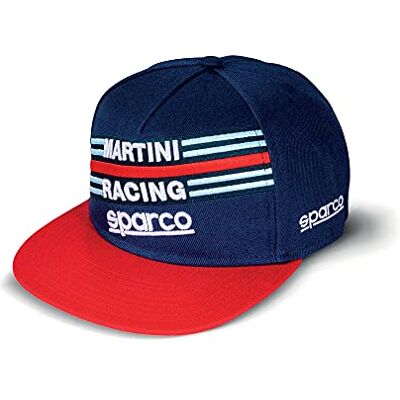 Sparco Schirmmütze, flach, Martini-R, Blau, Einheitsgröße Sparco Schirmmütze, flach, Martini-R, Blau, Einheitsgröße