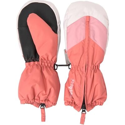Playshoes Fäustling Unisex Kinder Winter-Handschuhe, Rosa Blockfarben, 4 Playshoes Fäustling Unisex Kinder Winter-Handschuhe, Rosa Blockfarben, 4