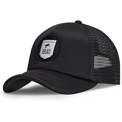 Oblack Trucker schwarz Cap Herren Classic Total Black Basecap Herren Kappe Herren mit Mütze für Damen Snapback Caps Männer Hut Baseball Cap Oblack Trucker schwarz Cap Herren Classic Total Black Basecap Herren Kappe Herren mit Mütze für Damen Snapback Caps Männer Hut Baseball Cap