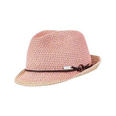 CHILLOUTS Rimini Hat Damen Sonnenhut, Sommer Strohhut, Trilby, Leichter Sonnenschutz Hut, Schicker Strandhut, Adjustable, XS/S-M, rosa CHILLOUTS Rimini Hat Damen Sonnenhut, Sommer Strohhut, Trilby, Leichter Sonnenschutz Hut, Schicker Strandhut, Adjustable, XS/S-M, rosa