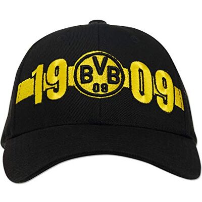 Dortmund Borussia BVB-Kappe Erwachsene Exklusive Kollektion, Schwarz Dortmund Borussia BVB-Kappe Erwachsene Exklusive Kollektion, Schwarz