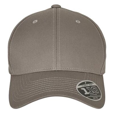 Flexfit Unisex 110 Curved Visor Snapback Baseballkappe, Grey, one Size Flexfit Unisex 110 Curved Visor Snapback Baseballkappe, Grey, one Size