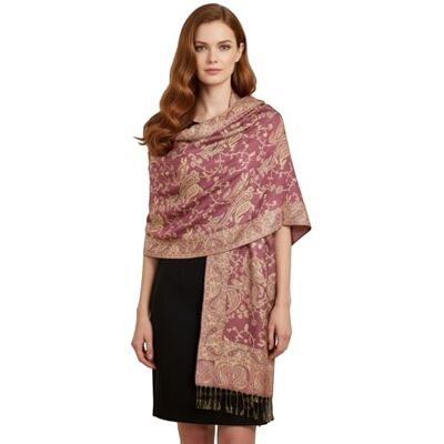 PASKMLNA Damen Paisley Pashmina-Schal, Rosa Paisleymuster, Large PASKMLNA Damen Paisley Pashmina-Schal, Rosa Paisleymuster, Large