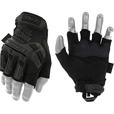 Mechanix Wear M-Pact Fingerless Covert Handschuhe (Schwarz) (M) Mechanix Wear M-Pact Fingerless Covert Handschuhe (Schwarz) (M)