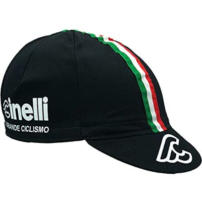 Cinelli Il Grande Ciclismo Schwarz/Italian Kappe Cinelli Il Grande Ciclismo Schwarz/Italian Kappe